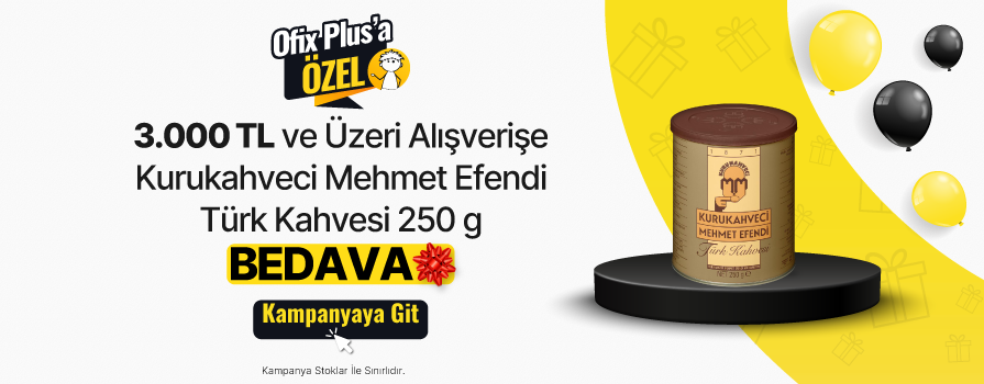 3.000 TL ve Üzeri Alışverişe Kurukahveci Mehmet Efendi Türk Kahvesi 250 g BEDAVA!
