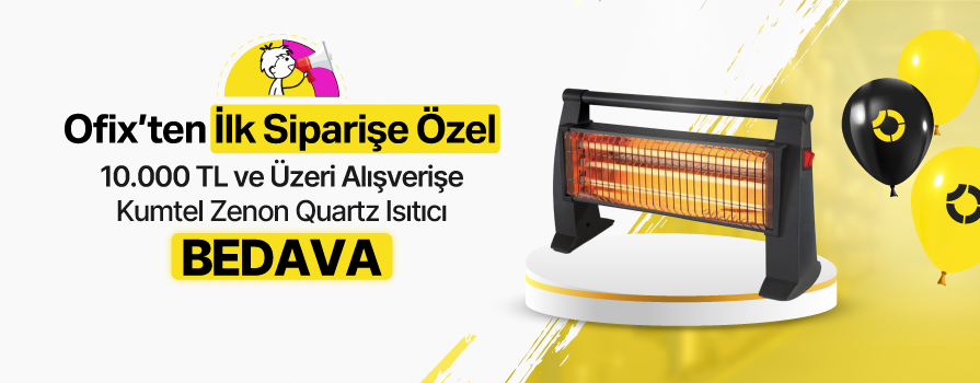 7.000 TL ve Üzeri İlk Siparişinize Özel Kumtel Zenon Quartz Isıtıcı 1500 Watt LX-2820 BEDAVA!!