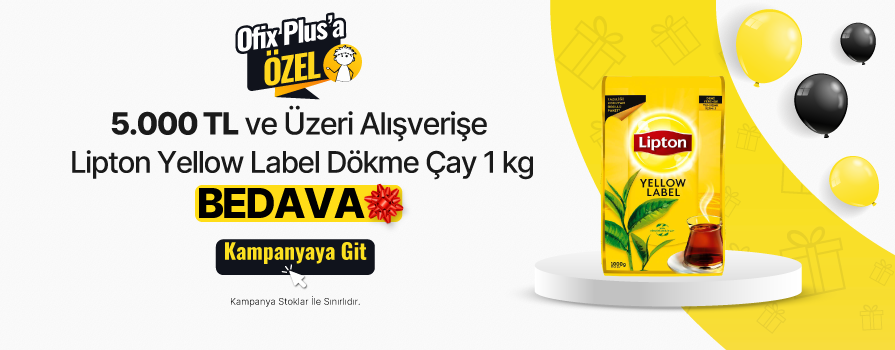 2.750 TL ve Üzeri Alışverişe Lipton Yellow Label Dökme Çay 1 kg BEDAVA!