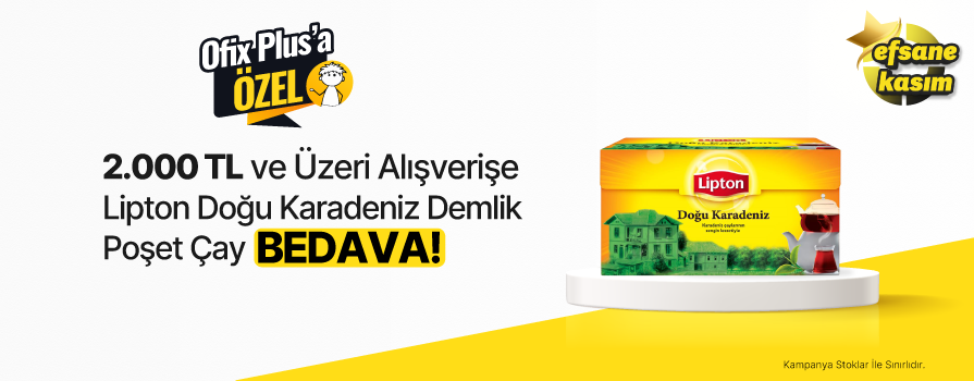2.000 TL ve Üzeri Alışverişe Lipton Doğu Karadeniz Demlik Poşet Çay Bergamotlu 3.2 g x 100 Adet BEDAVA!