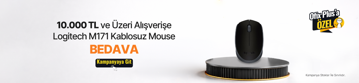 10.000 TL ve Üzeri Alışverişinize Logitech M171 Kablosuz Mouse BEDAVA!HERO
