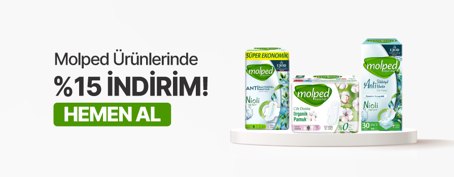 Temmuz Ay’ı Boyunca Tüm Molped Ürünlerinde %15 İNDİRİM!