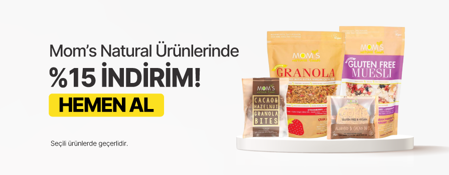 Aralık Ay’ı Boyunca Seçili Mom's Natural Ürünlerinde %15 İNDİRİM!	