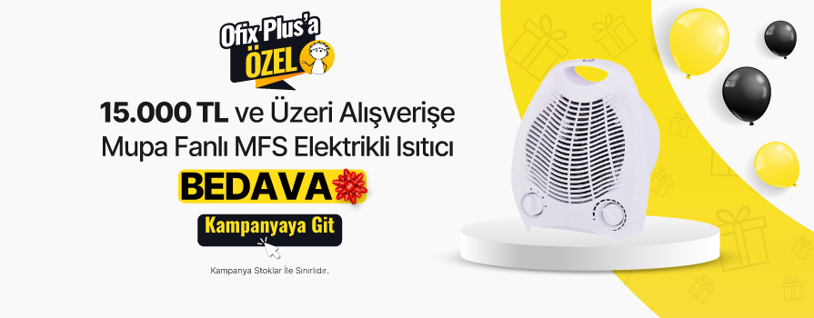 10.000 TL ve Üzeri Alışverişe Mupa Fanlı MFS 2000 W Elektrikli Isıtıcı BEDAVA!