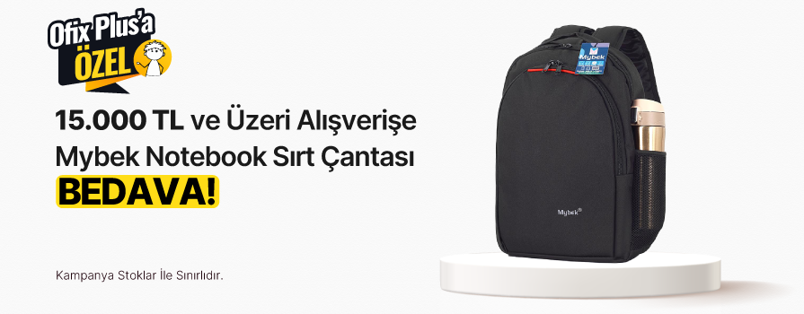 12.000 TL ve Üzeri Alışverişe Mybek MB-ST-R620 Bölmeli Notebook Sırt Çantası - Siyah BEDAVA!