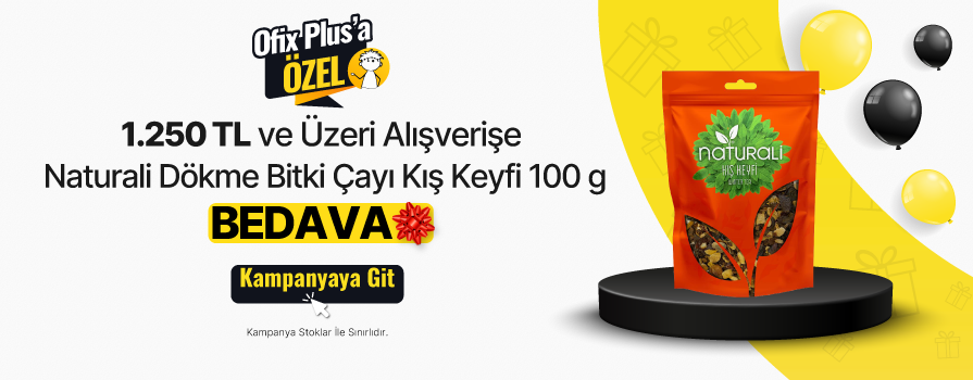 1.250 TL ve Üzeri Alışverişe Naturali Dökme Bitki Çayı Kış Keyfi 100 g BEDAVA!