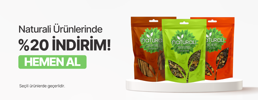 Ekim Ay’ı Boyunca Naturali Markalı Ürünlerde %20 İNDİRİM!