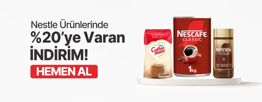 Mart Ay’ı Boyunca Seçili Nestle Ürünlerinde %20'ye VARAN İNDİRİM!