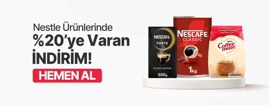 Şubat Ay’ı Boyunca Seçili Nestle Markalı Ürünlerde %20'ye Varan İNDİRİM!