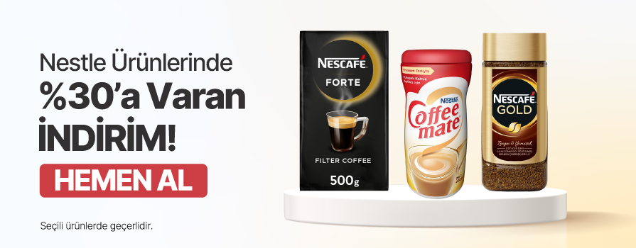 Eylül Ay’ı Boyunca Seçili Nestle Markalı Ürünlerde %30'a Varan İNDİRİM!