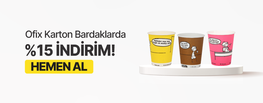 Temmuz Ay’ı Boyunca Seçili Ofix Özel Baskılı Karton Bardaklarda %15 İNDİRİM!!