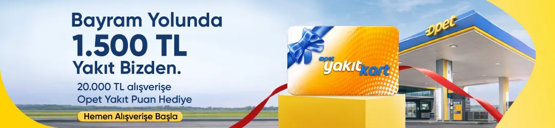 20.000 TL ve Üzeri Alışverişe 1.500 TL Değerinde OPET Hediye Kartı BEDAVA!HERO