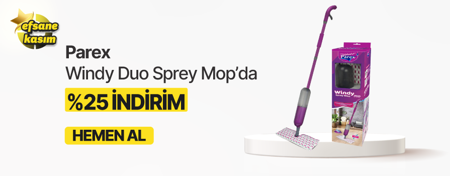 Kasım Ay’ı Boyunca Parex Windy Duo Sprey Mop %25 İNDİRİMLİ !