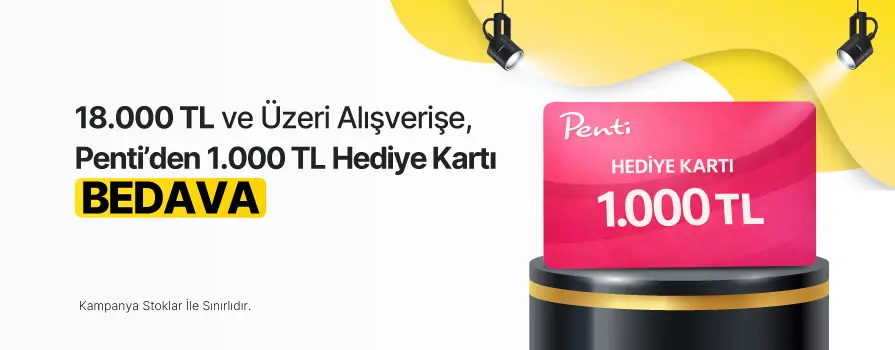 14 Şubat Sevgililer Gününe ÖZEL 1.000 TL Değerinde PENTİ Hediye Kartı BEDAVA!