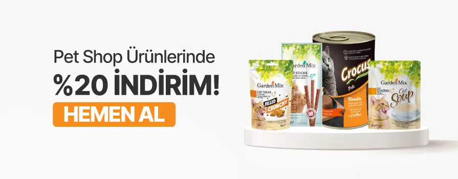 Şubat Ay’ı Boyunca Seçili Pet Shop Ürünlerinde %20 İNDİRİM!