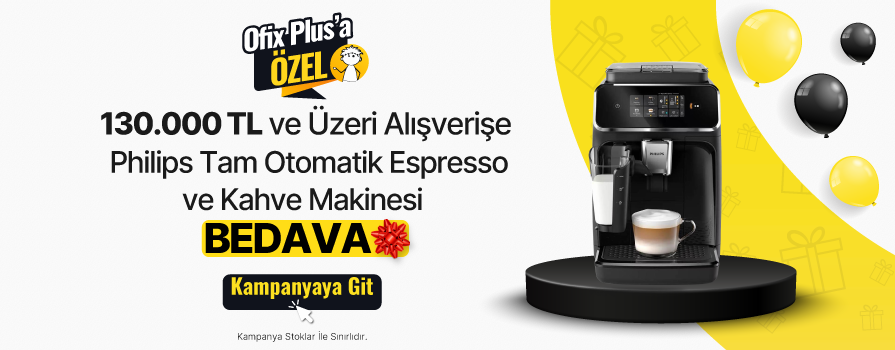 130.000 TL ve Üzeri Alışverişe Philips EP2331/10 Tam Otomatik Espresso ve Kahve Makinesi – 4 İçecek BEDAVA!