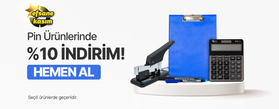 6 Kasım – 6 Aralık Arası Seçili Pin Ürünlerinde %10 İNDİRİM!