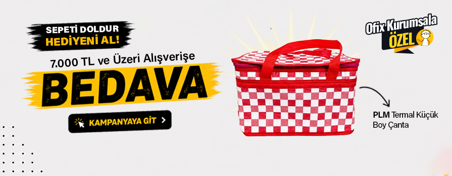 7.000 TL ve Üzeri Alışverişinize Termal Küçük Boy Çanta BEDAVA!