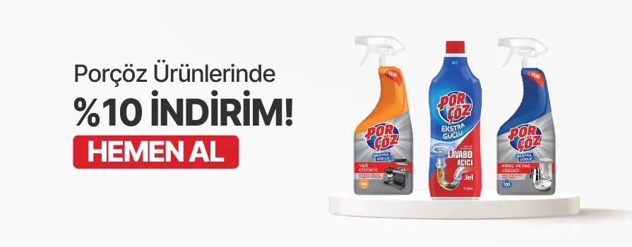 Mart Ay’ı Boyunca Seçili Porçöz Ürünlerinde %10 İNDİRİM!