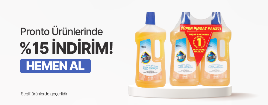 Ekim Ay’ı Boyunca Seçili Pronto Ürünlerinde %15 İNDİRİM!