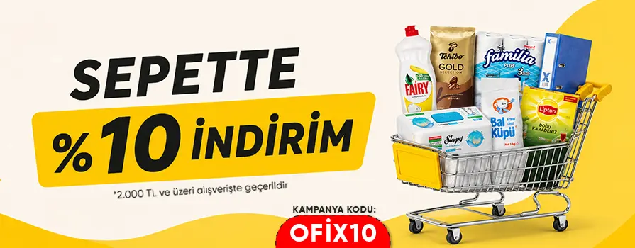 Sepette 2.000 TL Üzeri Anında %10 İNDİRİM!