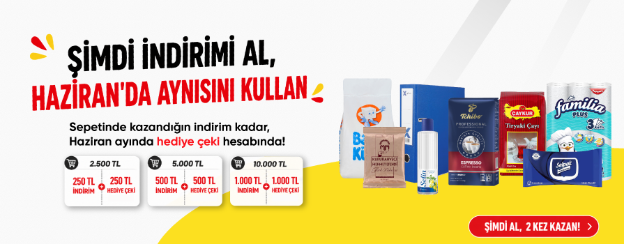 Sepette 2.500 TL ve Üzeri Alışverişe ANINDA %10 İNDİRİM!