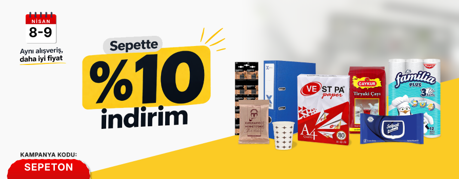 Sepette 5.000 TL Üzeri Anında %10 İNDİRİM!
