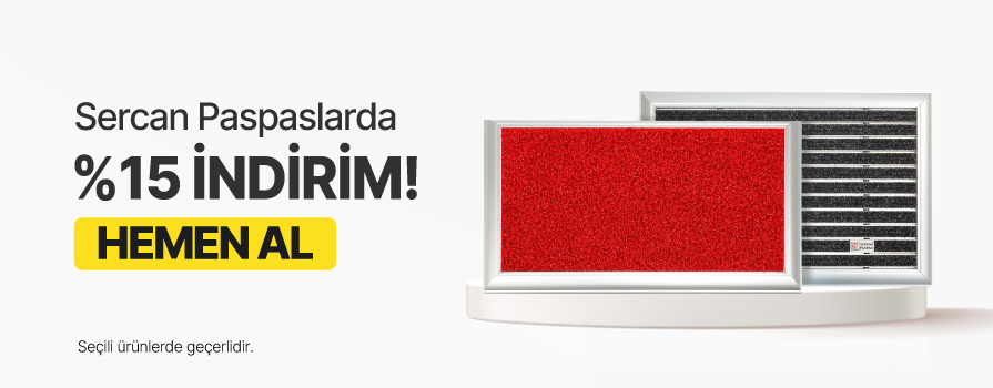 Kasım Ay’ı Boyunca Seçili Sercan Paspas Markalı Ürünlerde %15 İNDİRİM!