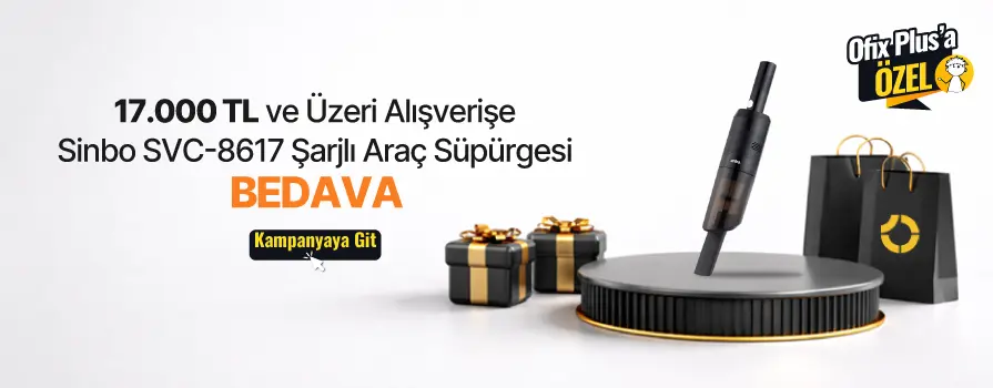 15.000 TL ve Üzeri Alışverişe Sinbo SVC-8617 Şarjli Araç Süpürgesi - Siyah BEDAVA!