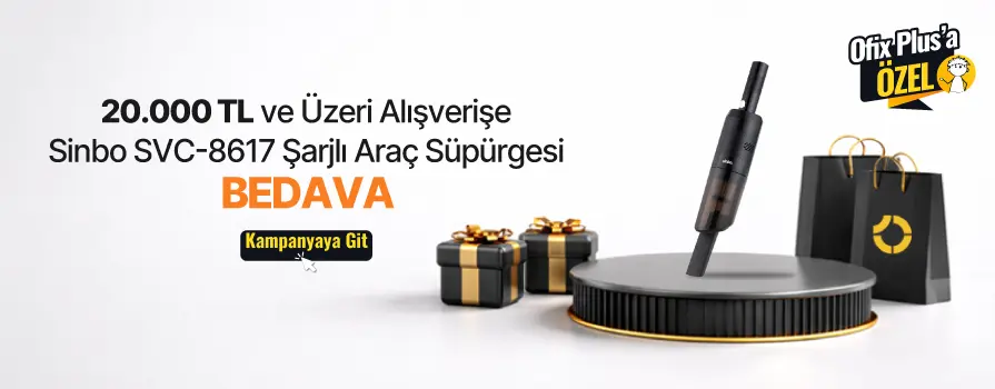 15.000 TL ve Üzeri Alışverişe Sinbo SVC-8617 Şarjli Araç Süpürgesi - Siyah BEDAVA!