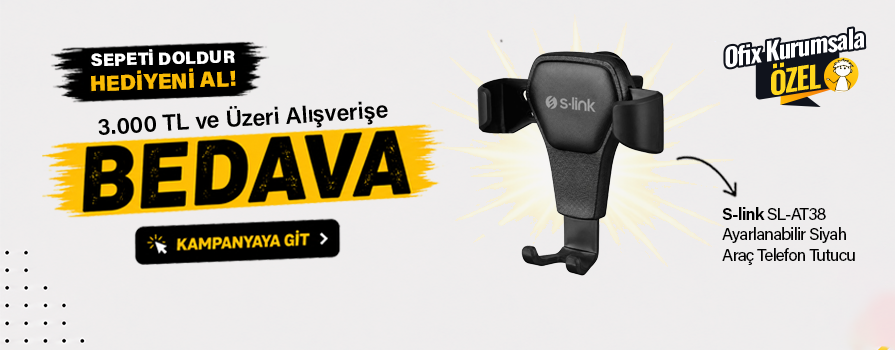 3.000 TL ve Üzeri Alışverişinize Araç Telefon Tutucu BEDAVA!