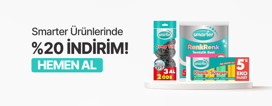 Mayıs Ay’ı Boyunca Seçili Smarter Ürünlerinde %20 İNDİRİM!