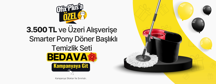 3.500 TL ve Üzeri Alışverişe Smarter Pony Döner Başlıklı Temizlik Seti BEDAVA!