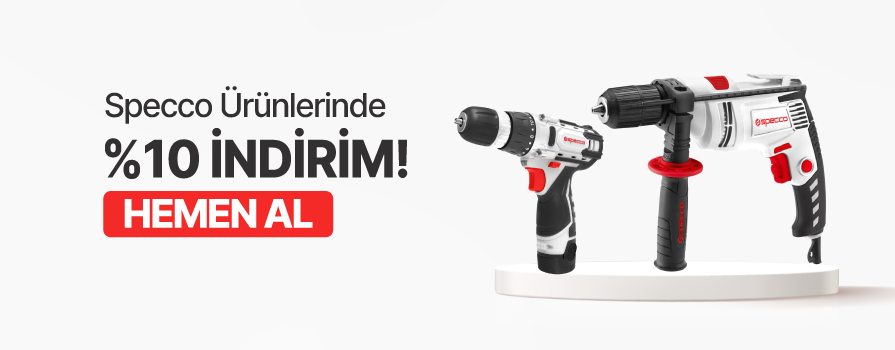 Ocak ve Şubat Ayları Boyunca Tüm Specco Ürünlerinde %10 İNDİRİM!