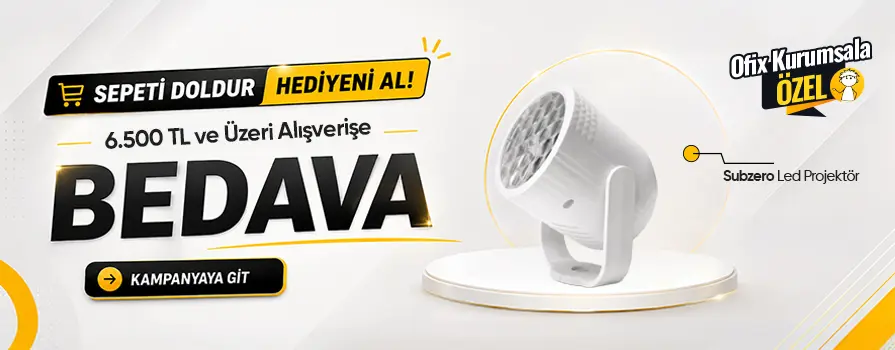 6.500 TL ve Üzeri Alışverişinize Subzero Led Projektör BEDAVA!