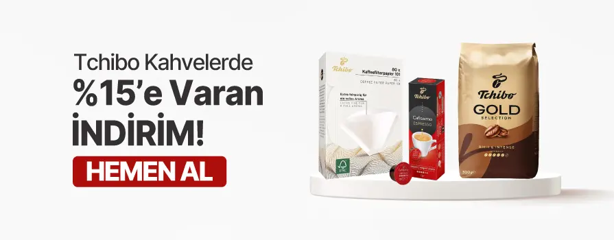 Mart Ay’ı Boyunca Seçili Tchibo Ürünlerinde %15 İNDİRİM!