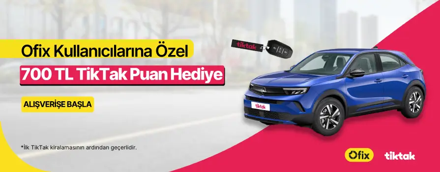 5.000 TL ve Üzeri Alışverişe 700 TL TikTak Puan HEDİYE!
