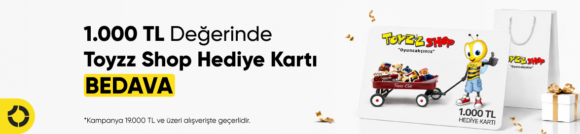 Ağustos Ayı’nda 19.000 TL ve Üzeri Alışverişe 1.000 TL Değerinde Toyzz Shop Hediye Kartı Bedava!HERO
