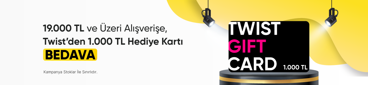 Mayıs Ayı’nda 19.000 TL ve Üzeri Alışverişe 1.000 TL Değerinde TWIST Hediye Kartı Bedava!HERO