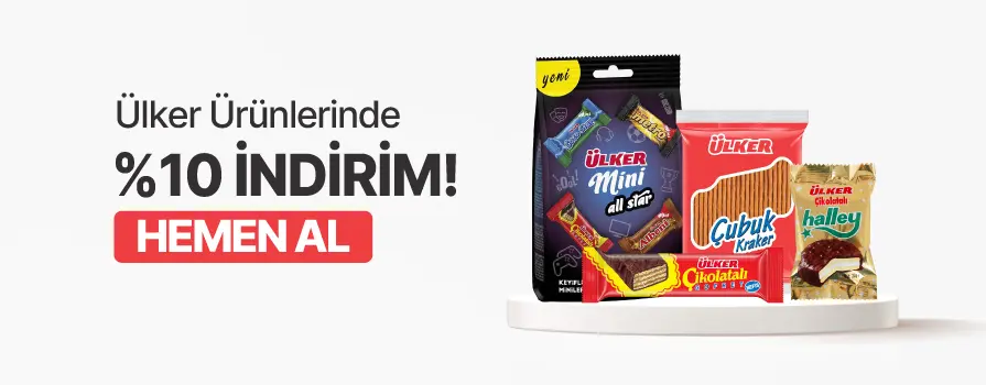 Şubat Ay’ı Boyunca Seçili Ülker Markalı Ürünlerde %10 İNDİRİM!