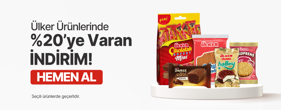 Aralık Ay’ı Boyunca Seçili Ülker Ürünlerinde %20'ye Varan İNDİRİM!	
