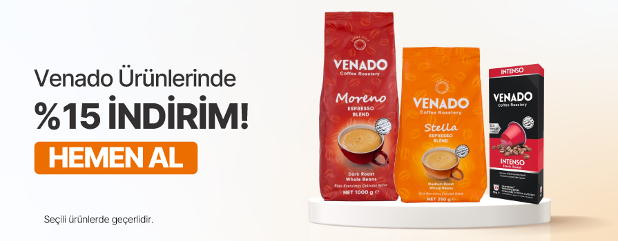 Eylül Ay’ı Boyunca Seçili Venado Kahve ve Karaca Hatır Ürünlerinde %15 İNDİRİM!