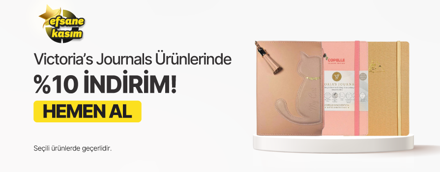Kasım Ay’ı Boyunca Seçili Victoria Journals Ürünlerinde %15'e Varan İNDİRİM!	