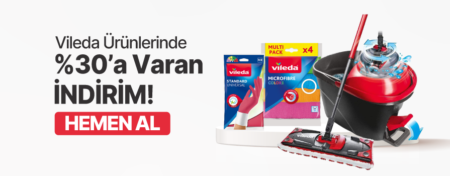 Şubat Ay’ı Boyunca Seçili Vileda Markalı Ürünlerde %30'a VARAN İNDİRİM!