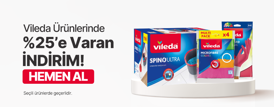 Ekim Ay’ı Boyunca Seçili Vileda Ürünlerinde %25'e VARAN İNDİRİM!