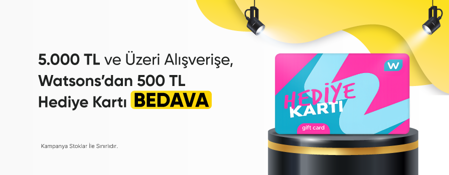 Mayıs Ayı’nda 5.000 TL ve Üzeri Alışverişe 500 TL Değerinde Watsons Hediye Kartı Bedava!!