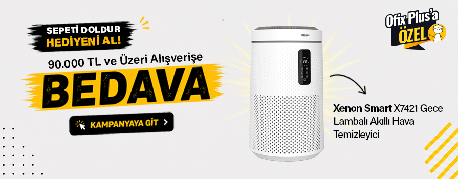90.000 TL ve Üzeri Alışverişinize Xenon Smart Gece Lambalı Akıllı Hava Temizleyici BEDAVA!