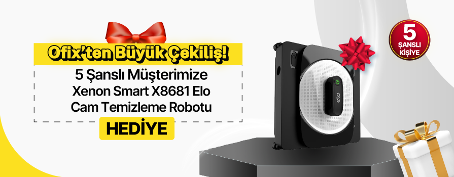 3.000 TL ve Üzeri Alışverişinize Xenon Smart X8681 Elo Cam Temizleme Robotu KAZANMA ŞANSI !