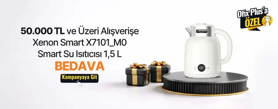 50.000 TL ve Üzeri Alışverişe Xenon Smart Su Isıtıcısı - Krem BEDAVA!