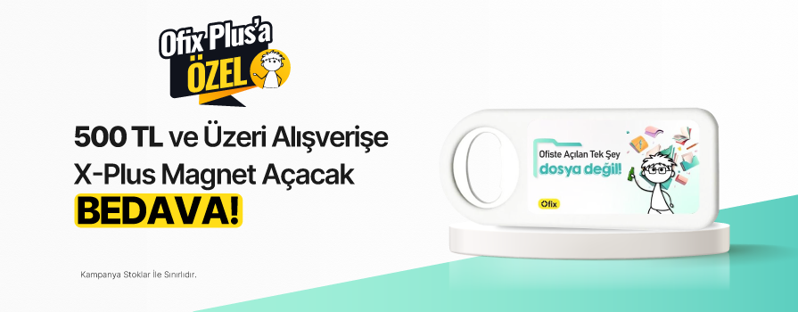 500 TL ve Üzeri Alışverişe X-Plus Magnet Açacak BEDAVA!